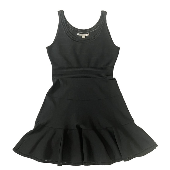 Diane Von Furstenberg DVF Sleeveless Scoop Neck Stretch Black Dress Size Large - Picture 3 of 13